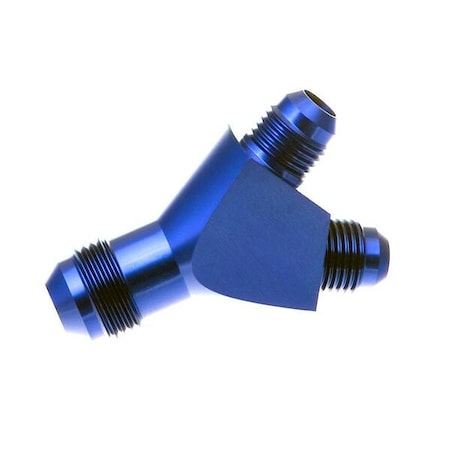 Red Horse Performance -08 SINGLE INLET TO -06 DUAL OUTLET - BLUE 930-08-06-1